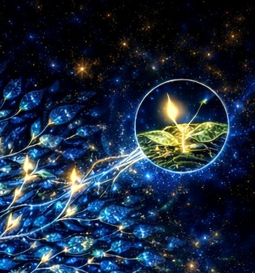 Détail de l'impact de l'âme énergie sur la feuille