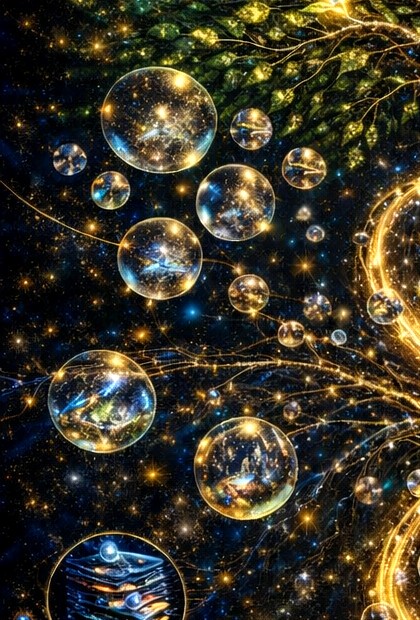 Détail des sphères et couches à gauche